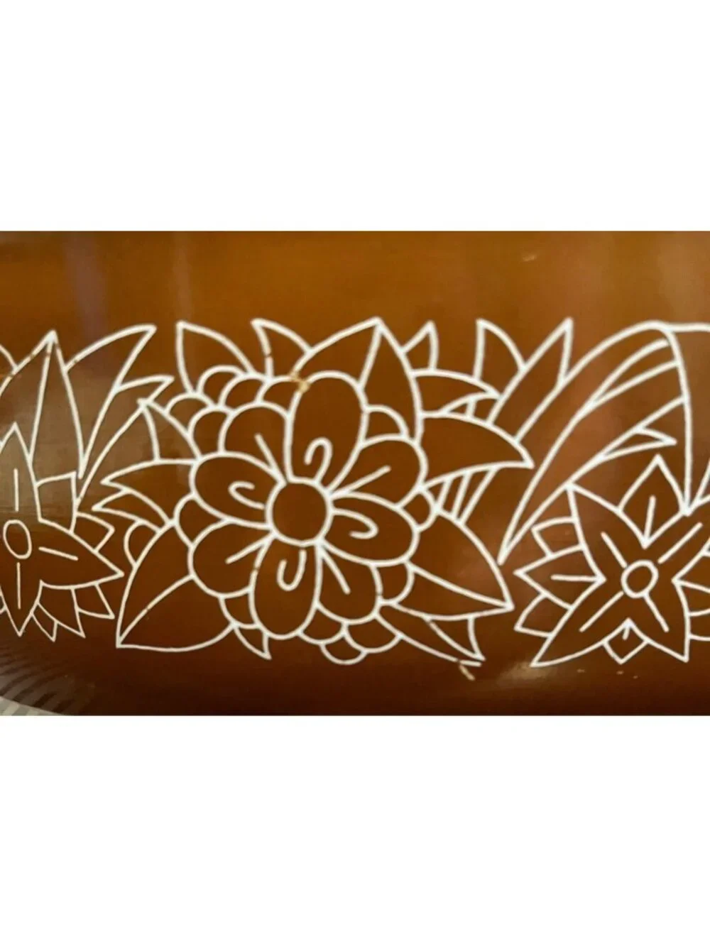 Vintage Pyrex Woodland Handled  2.5 L. Casserole Dish ca. 1978-1983